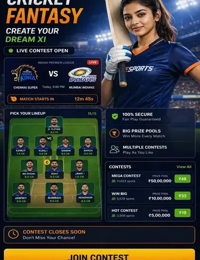 Blaze (blaze) fantasy cricket & matchday visual 3